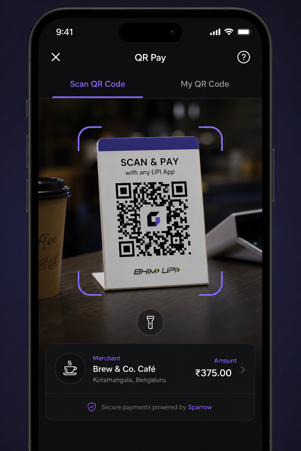 Mockup for QR Pay